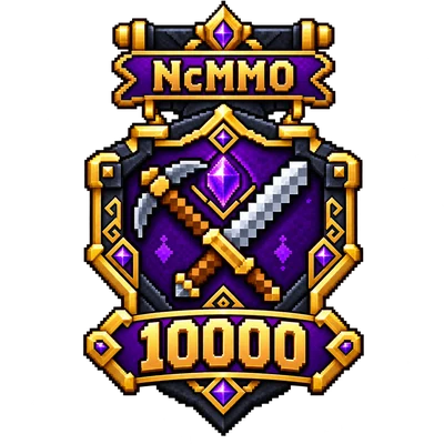 NcMMO-badge for 10 000 power level