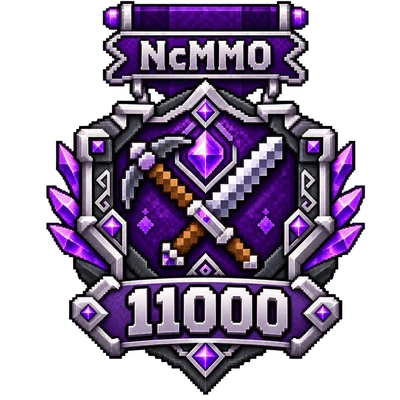 NcMMO-badge for 11 000 power level