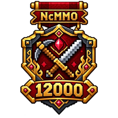 NcMMO-badge for 12 000 power level