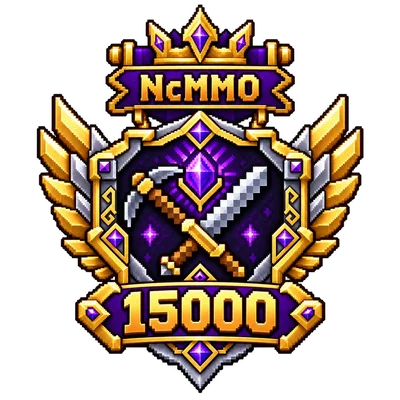 NcMMO-badge for 15 000 power level