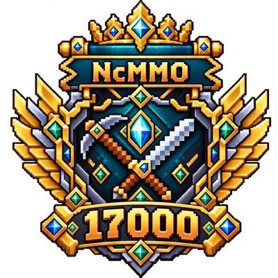 NcMMO-badge for 17 000 power level