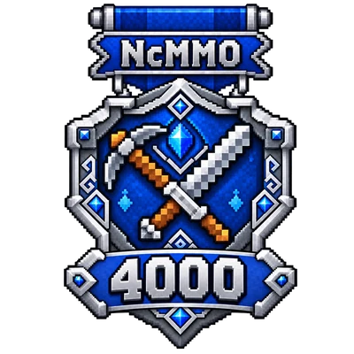 NcMMO-badge for 4 000 power level