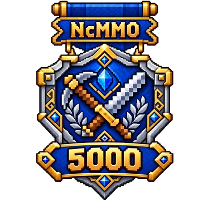 NcMMO-badge for 5 000 power level
