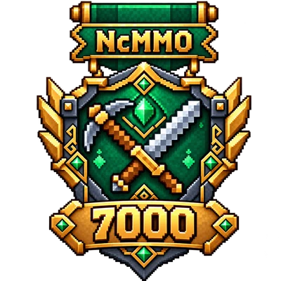 NcMMO-badge for 7 000 power level
